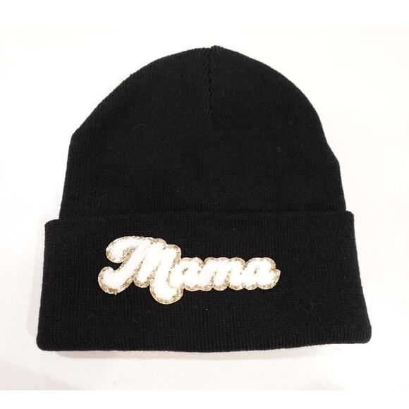 Mama Black Beanie Cap NWT - Picture 1 of 3
